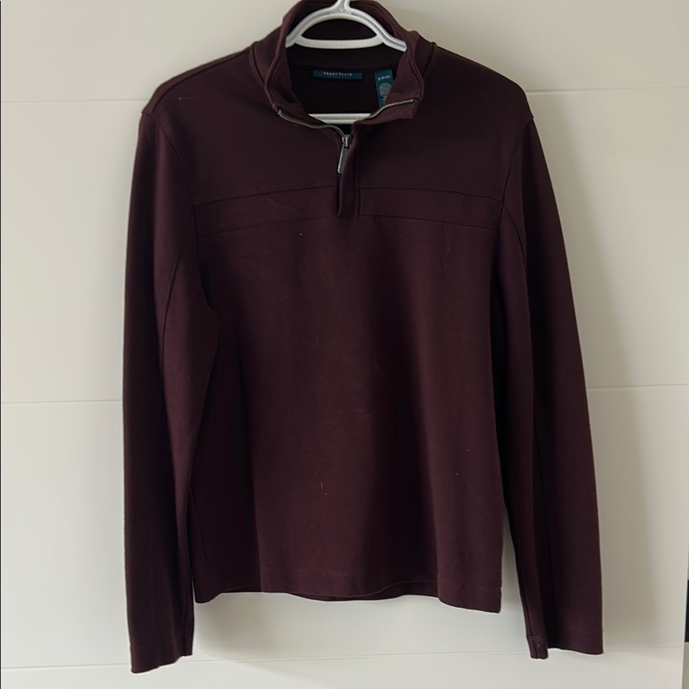 Perry Ellis Quarter-Zip Sweater